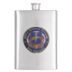 101st Airborne Division 2nd Brigade ‘STRIKE’ Hip Flask