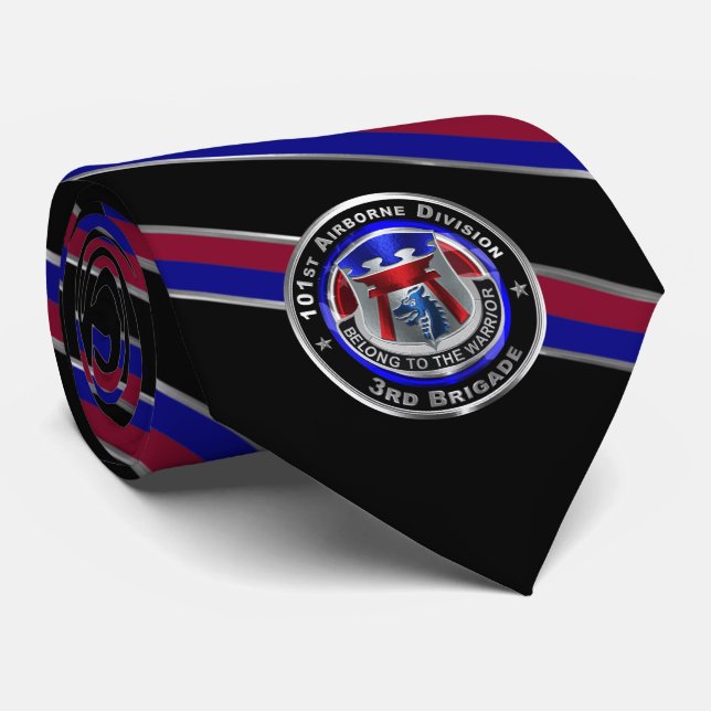 101st Airborne Division 3rd Brigade ‘RAKKASANS’ Tie (Rolled)