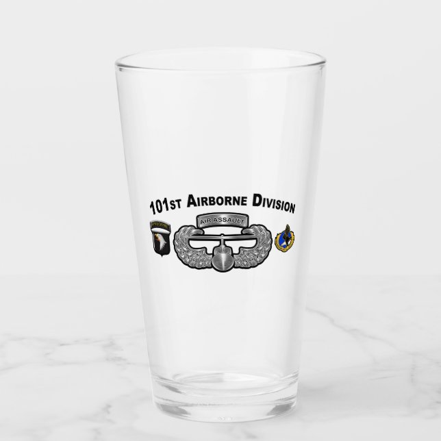 101st Airborne Division Air Assault Design Glass (Front)