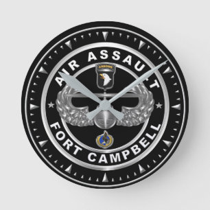 101st Airborne Division Air Assault  Round Clock