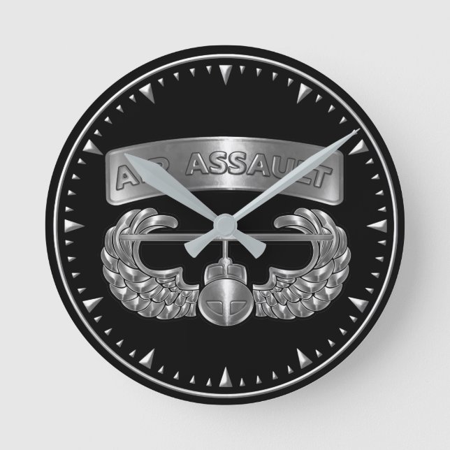 101st Airborne Division Air Assault  Round Clock (Front)