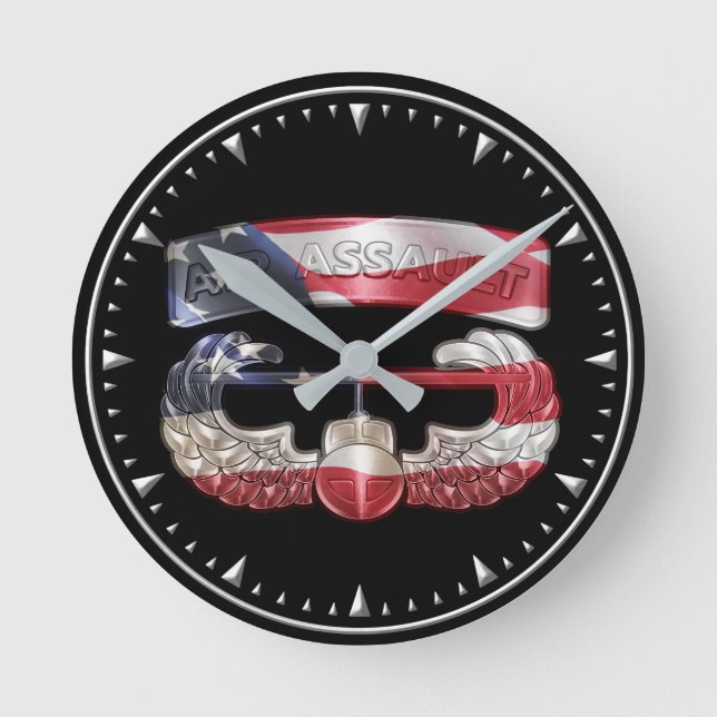 101st Airborne Division Air Assault  Round Clock (Front)