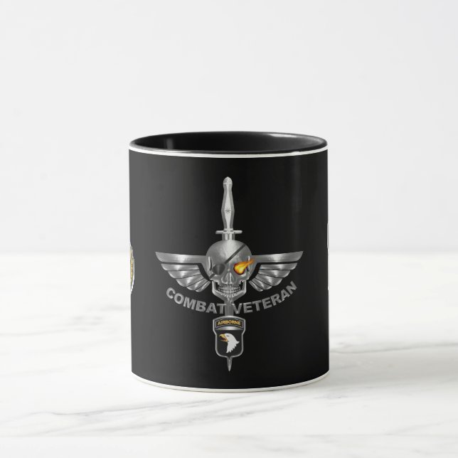 101st Airborne Division Combat Veteran Mug (Center)