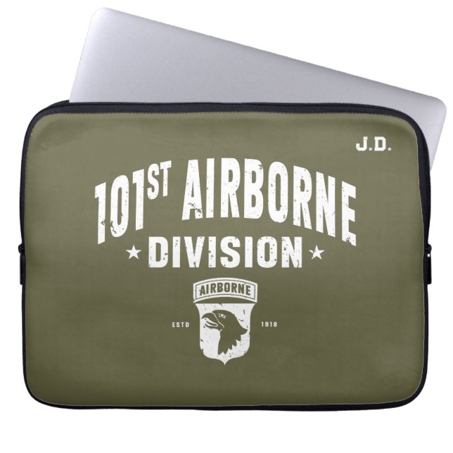 101st Airborne Division Fatigue Customisable  Laptop Sleeve (Front)