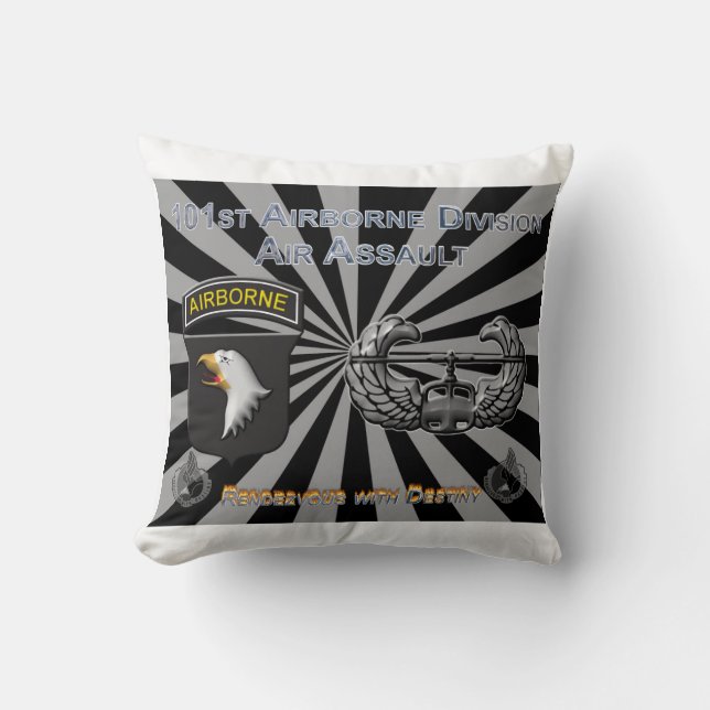 101st Airborne Division Gift Throw Pillow (Front)