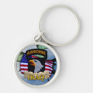 101st airborne division iraq veterans vet Keychain