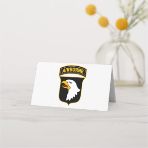 101st Airborne Division Military Veteran Place Card