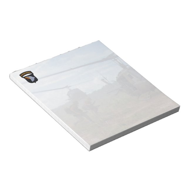 101st airborne division nam patch Notepad (Angled)