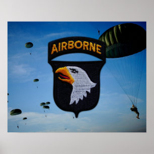 101st Airborne Division Patch Poster
