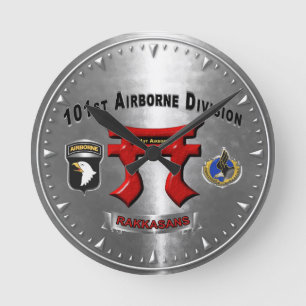 101st Airborne Division Rakkasans Round Clock
