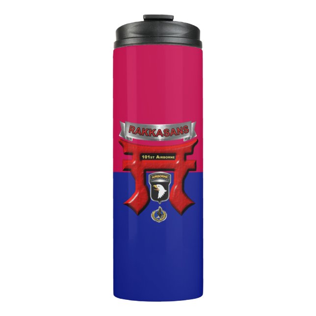 101st Airborne Division Rakkasans Thermal Tumbler (Front)