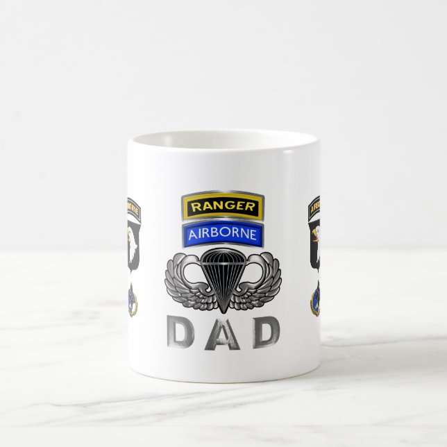 101st Airborne Division Ranger Airborne Dad Coffee Mug (Center)