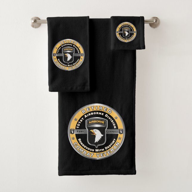 101st Airborne Division Retired Bath Towel Set (Insitu)