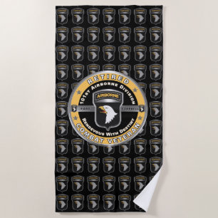 101st Airborne Division Retired Beach Towel