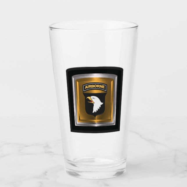 101st Airborne Division “Screaming Eagles” Glass (Front)