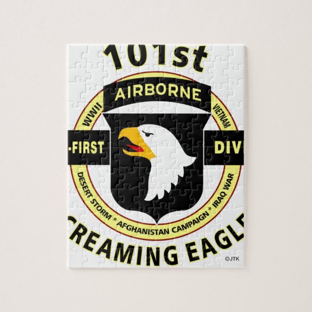 101ST AIRBORNE DIVISION "SCREAMING EAGLES" JIGSAW PUZZLE (Vertical)