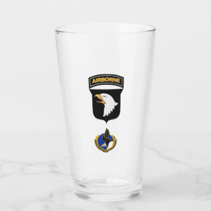 101st Airborne Division “Screaming Eagles”  Patch Glass