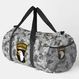 101st Airborne Division Urban Camo Personalizable Duffle Bag