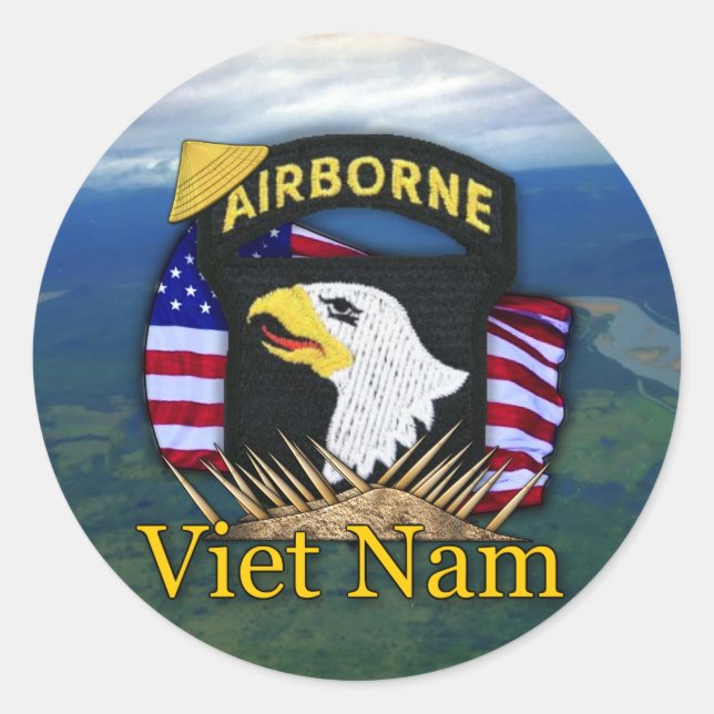 101st airborne division veterans vietnam sticker (Front)