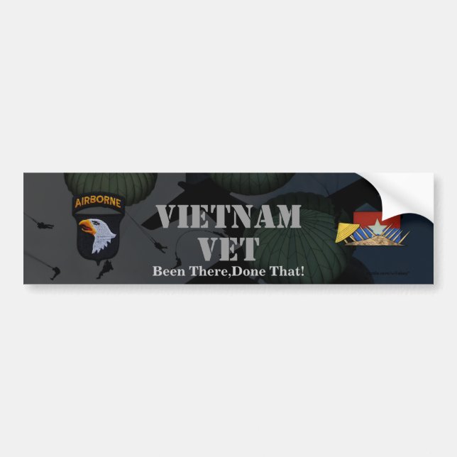 101st airborne division vietnam bumper sticker (Front)