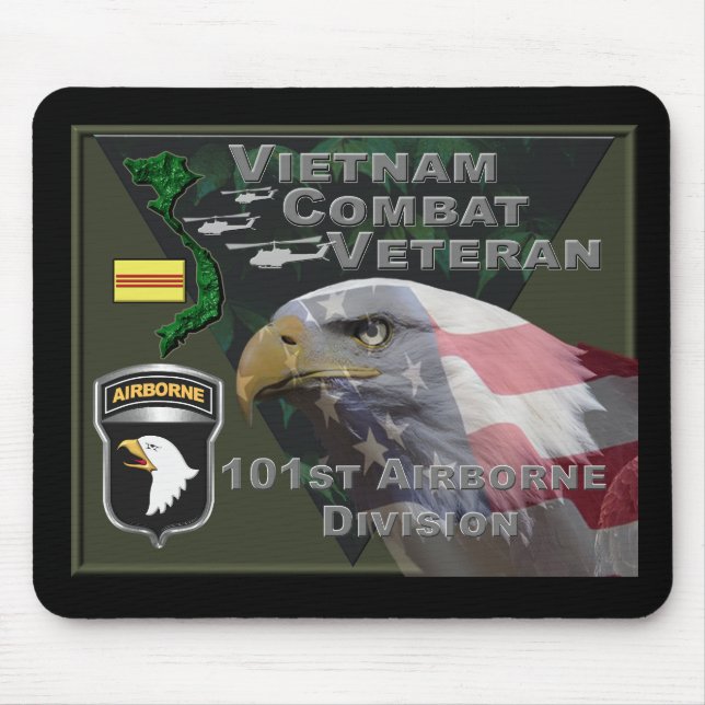101st Airborne Division Vietnam Veteran Mouse Pad (Front)
