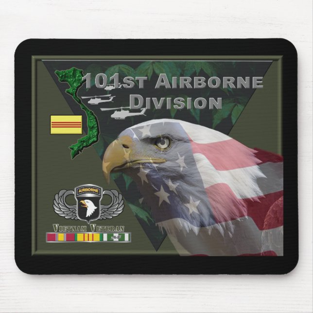 101st Airborne Division Vietnam Veteran Mouse Pad (Front)