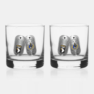 101st Airborne Division Whiskey Glass