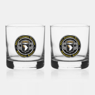 101st Airborne Division Whiskey Glass