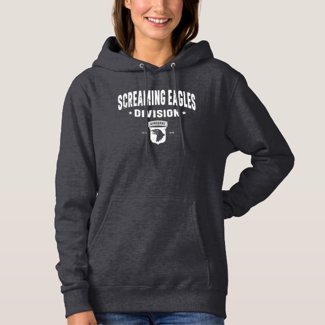 101st Airborne "Screaming Eagles" Division Women Hoodie (Front)