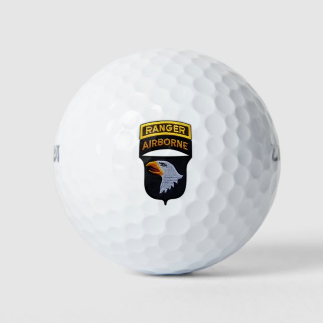 101st airborne screaming eagles patch golf balls (Front)