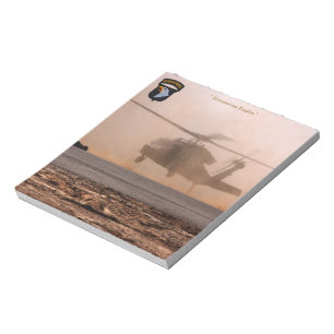 101st airborne screaming eagles veterans patch notepad