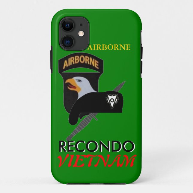 101ST AIRBORNE VIETNAM RECONDO iPHONE CASE (Back)