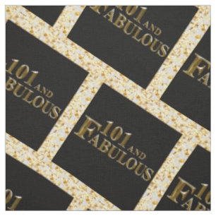 101st Birthday Fabric