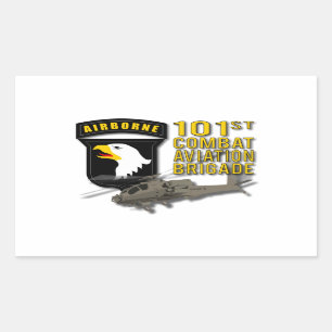 101st CAB - Apache Rectangular Sticker