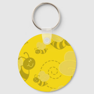 102705-buzzy-bee-light bumble bee buzzing yellows key ring