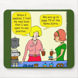 1029 79 positions of Kama Sutra cartoon Mouse Pad