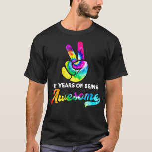 102 Years Of Being Awesome Tie Dye Birthday T-Shirt