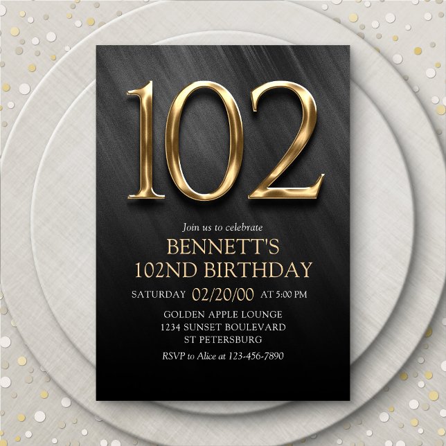 102nd Birthday Invitation (Creator Uploaded)