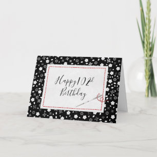 102nd Birthday Needle and Thread Card