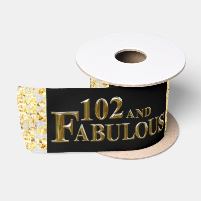 102nd Birthday  Satin Ribbon (Spool)