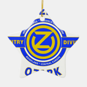 102ND INFANTRY DIVISION "OZARK DIVISION" CERAMIC TREE DECORATION