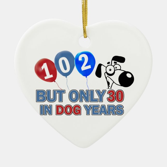 102th year old designs ceramic tree decoration (Front)