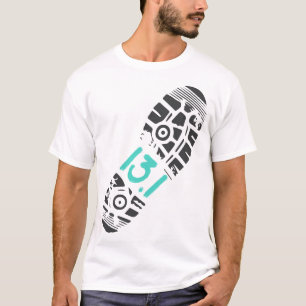 1030-131-Half-Marathon-Runner-Footprint-24961134-1 T-Shirt