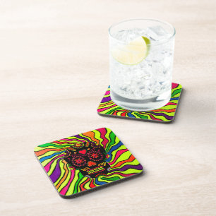 103 - Neon Skull Coasters