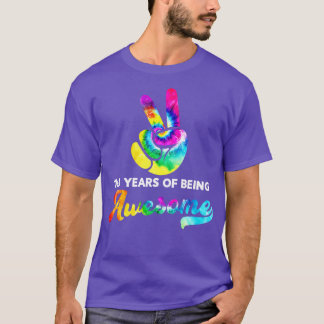 103 Years Of Being Awesome Tie Dye Birthday T-Shirt