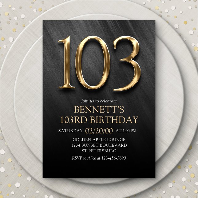 103rd Birthday Invitation (Creator Uploaded)