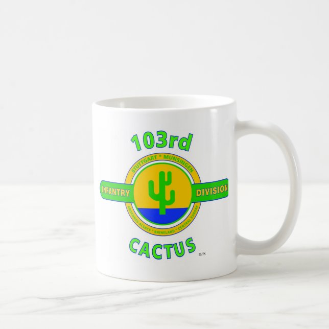 103RD INFANTRY DIVISION "CACTUS DIVISION" COFFEE MUG (Right)