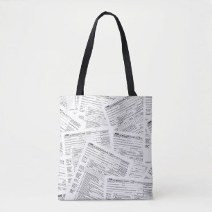 1040 Internal Revenue Form Tote Bag