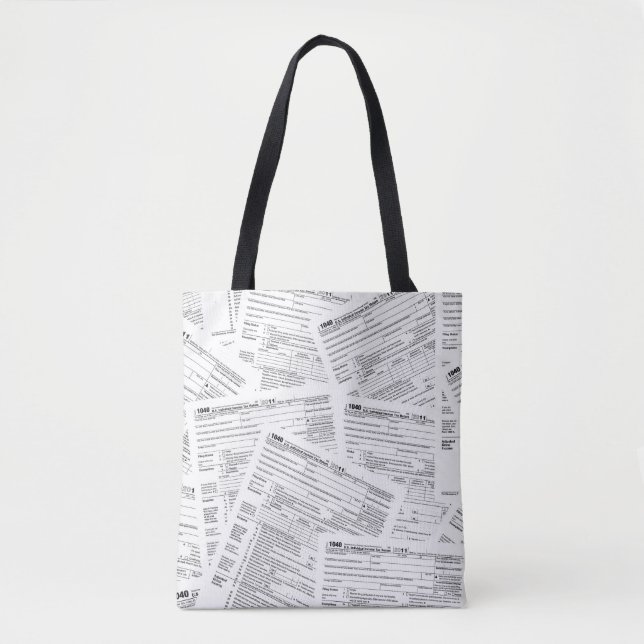 1040 Internal Revenue Form Tote Bag (Front)