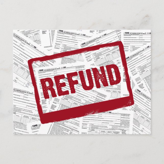 1040 Tax forms for 2020 Postcard (Front)